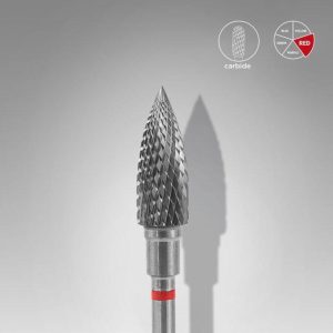 FRESA TORNO STALEKS CARBURO LLAMA 5mm ROJA