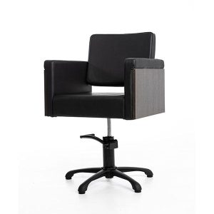 SILLA PELUQUERIA RUSTIK NEGRA