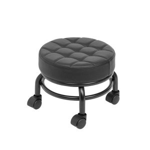 TABURETE BAJO PARA PEDICURA NEGRO